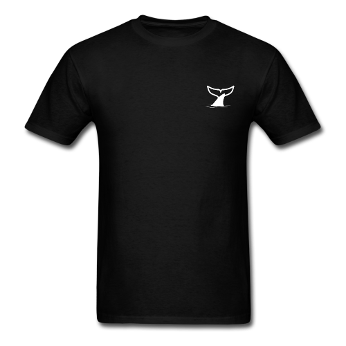 White Whale Black Shark T-shirt Men's (Black)