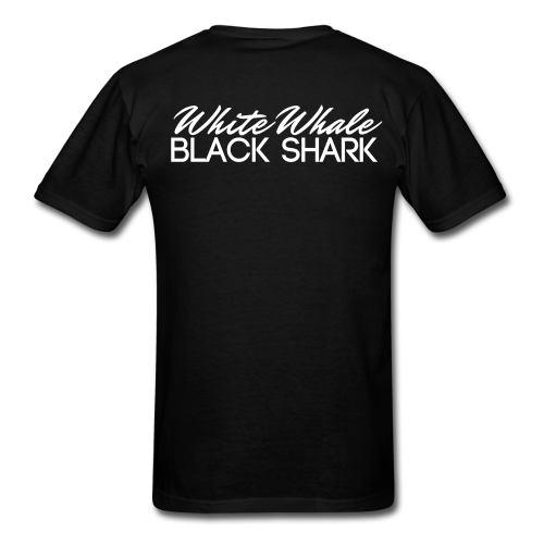 White Whale Black Shark T-shirt Men's (Black)