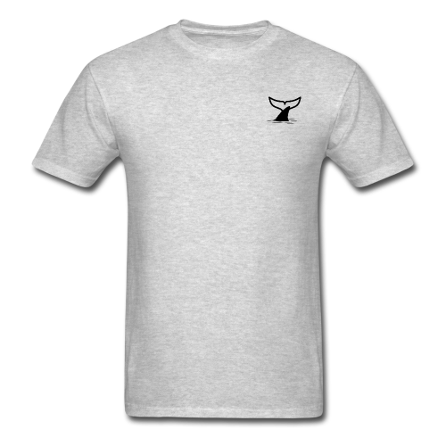 White Whale Black Shark T-Shirt Men's (gray)