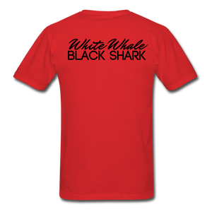 White Whale Black Shark T-shirt Men's (red)