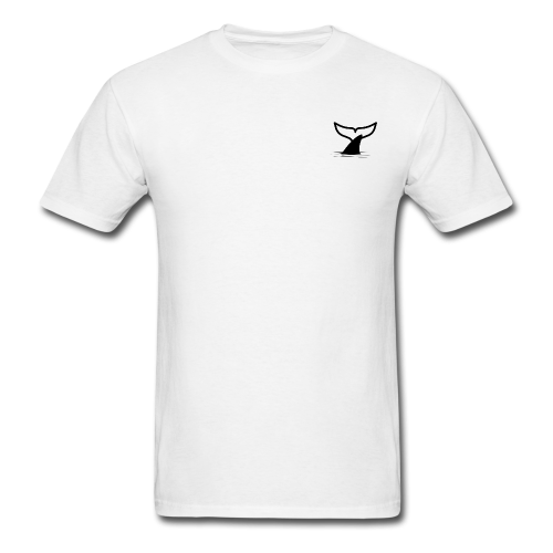 White Whale Black Shark T-Shirt Men's (white)