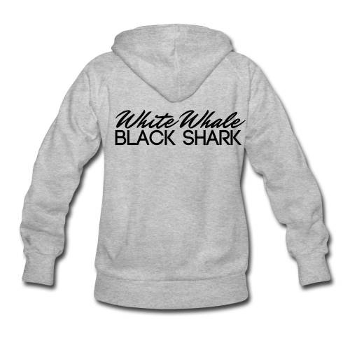 White Whale Black Shark Hoodie Women's (Gray)