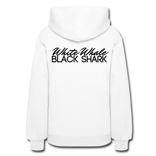 White Whale Black Shark Women's Hoodie (white)