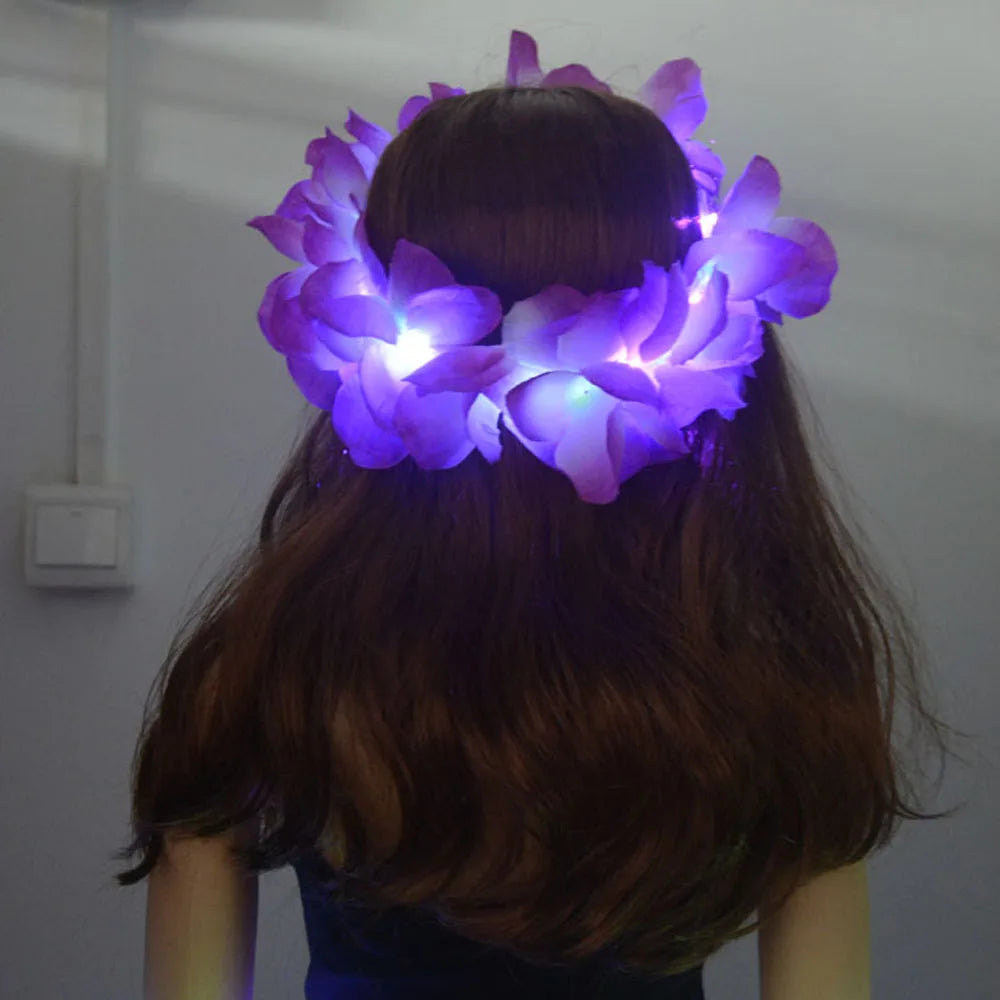 LED Hawaiian Lei Headband