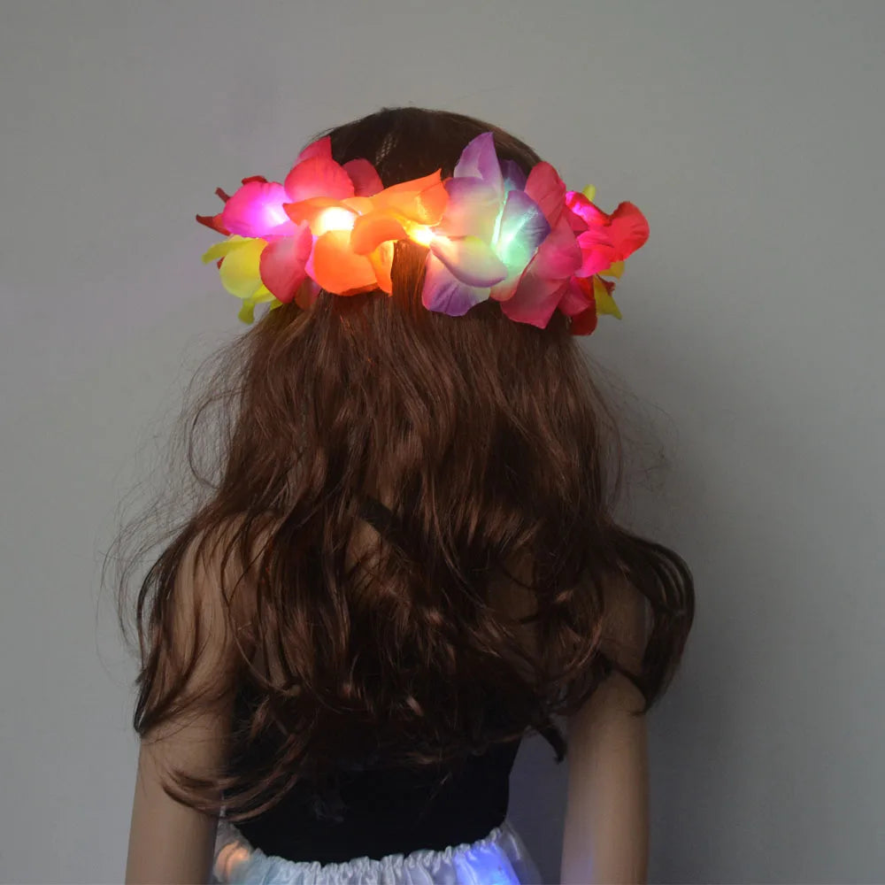 LED Hawaiian Lei Headband