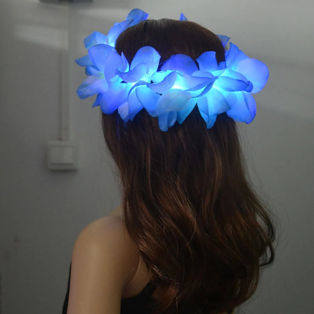 LED Hawaiian Lei Headband