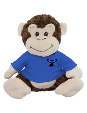 Customizable 10" Plush Monkey (Set of 12)