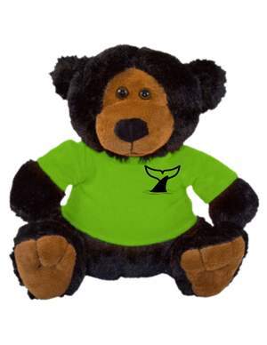 Customizable 10" Plush Black Bear (Set of 12)