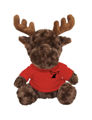 Customizable 10" Plush Moose (Set of 12)