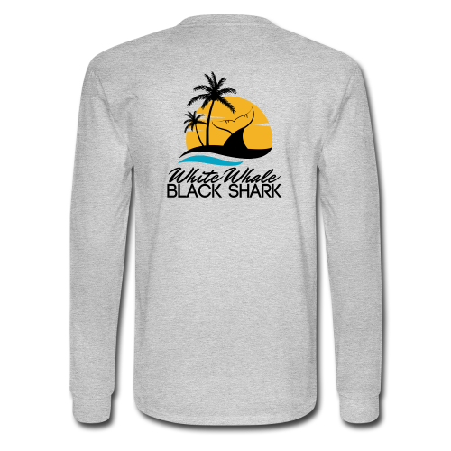 Sunset Long Sleeve Men's T-Shirt (Gray)