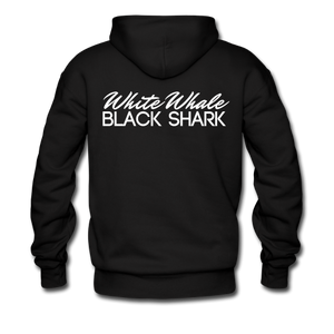 White Whale Black Shark Hoodie Men's(Black)