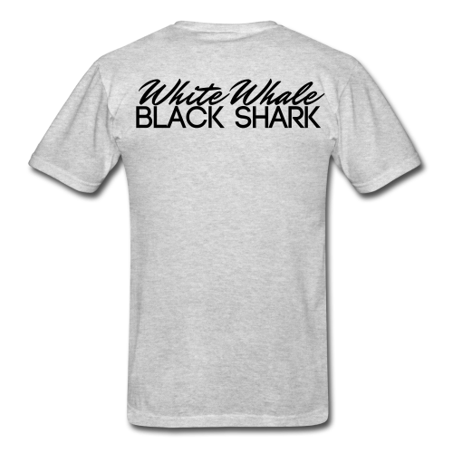 White Whale Black Shark T-Shirt Men's (gray)
