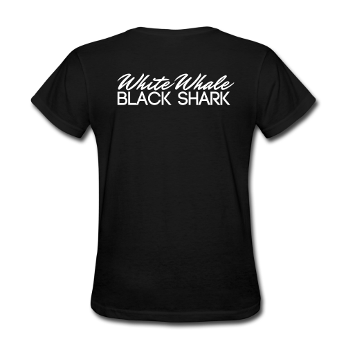 White Whale Black Shark T-shirt Women's (Black)