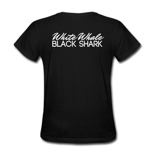 White Whale Black Shark T-shirt Women's (Black)