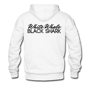 White Whale Black Shark Men's Hoodie (white)